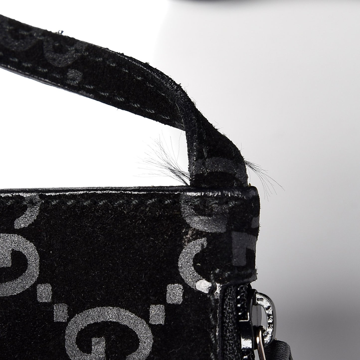 Suede Guccissima Hobo Black