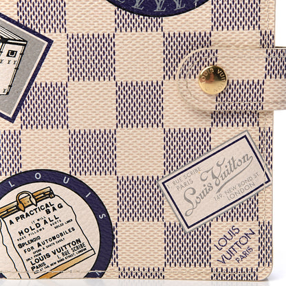 Louis Vuitton Damier Azur Patch Small Ring Agenda Cover 8 of 8