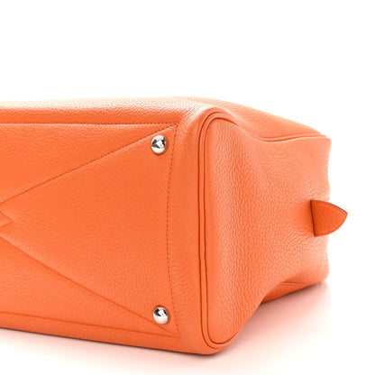 Hermes Taurillon Clemence Victoria II 35 Orange 10 of 13