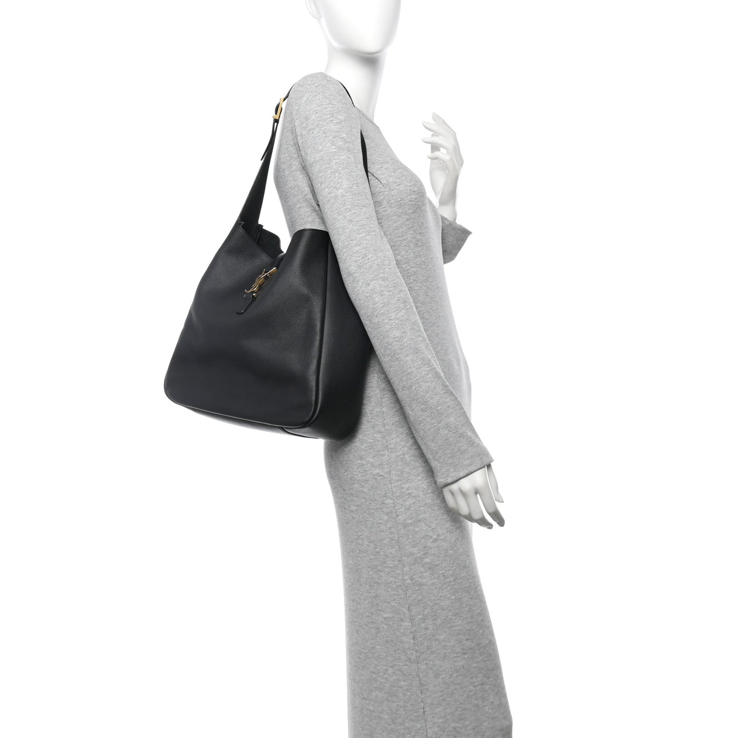 Supple Calfskin Large Le 5 A 7 Soft Hobo Black