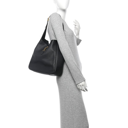 Saint Laurent Supple Calfskin Large Le 5 A 7 Soft Hobo Black 2 of 10
