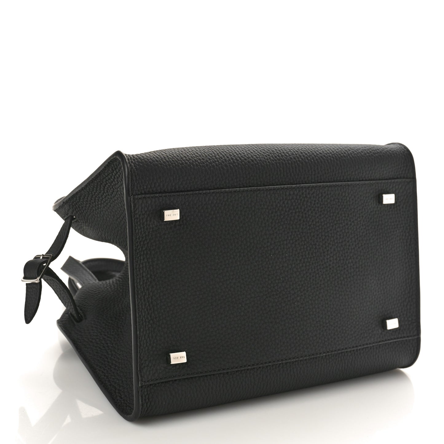 Grained Calfskin Soft Margaux 10 Bag Black