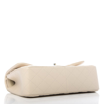 Chanel Caviar Quilted Jumbo Double Flap Beige Clair 3 of 9