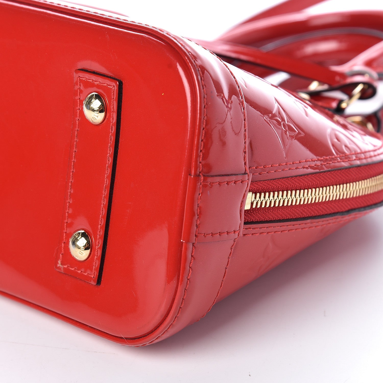 Louis Vuitton Vernis Alma BB Cherry 9 of 9