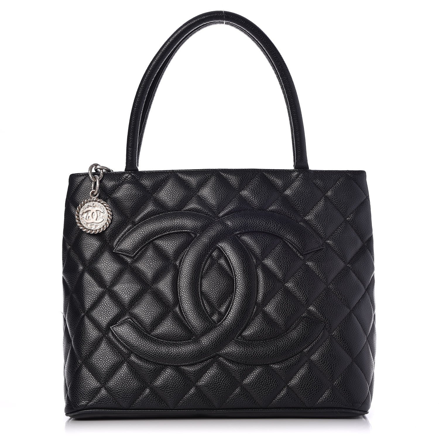 Chanel Caviar Quilted Medallion Tote Black 1 of 11