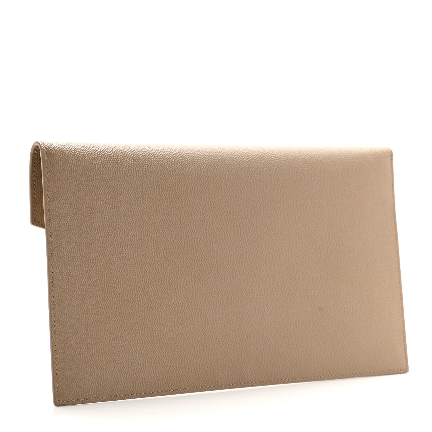 Saint Laurent Grain De Poudre Uptown Pouch Dark Beige 3 of 7