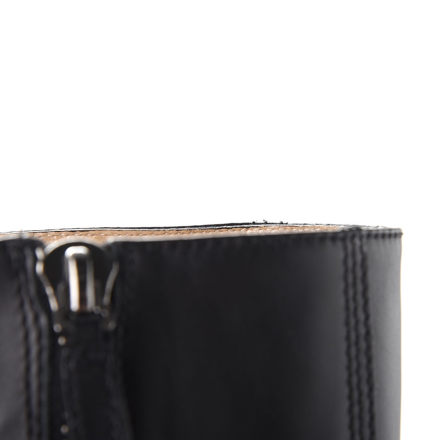 Valentino Garavani Calfskin Bow Lace Up Back Knee High Tall Boots 38.5 Black 14 of 24
