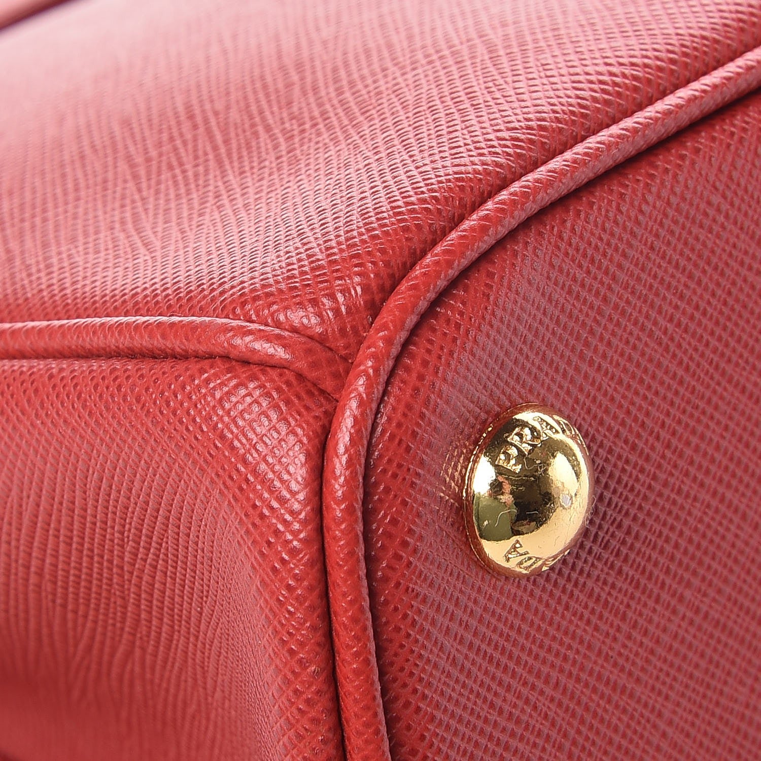 Prada Saffiano Medium Galleria Double Zip Tote Fuoco 12 of 13