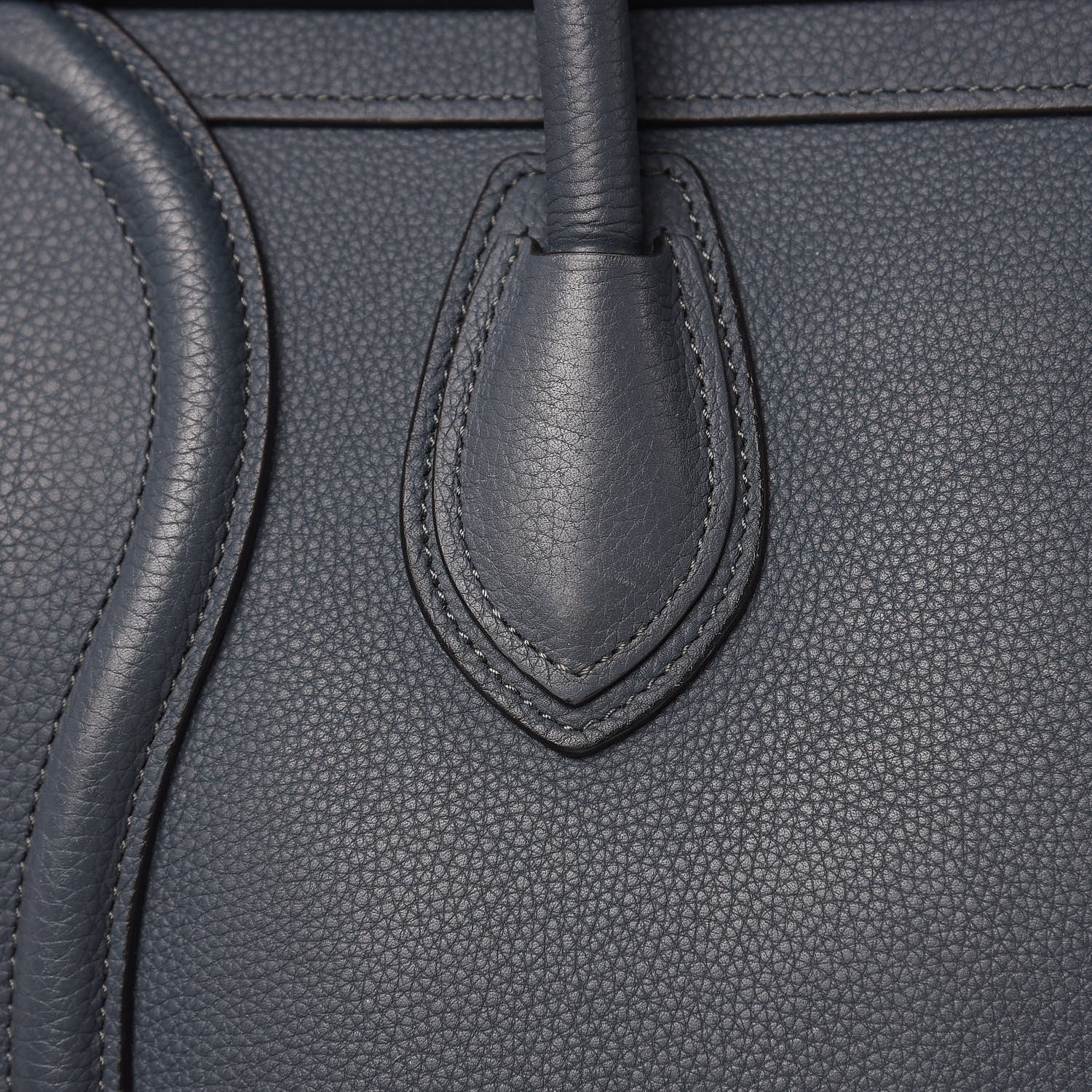 Celine Drummed Calfskin Micro Luggage Orage 17 of 20