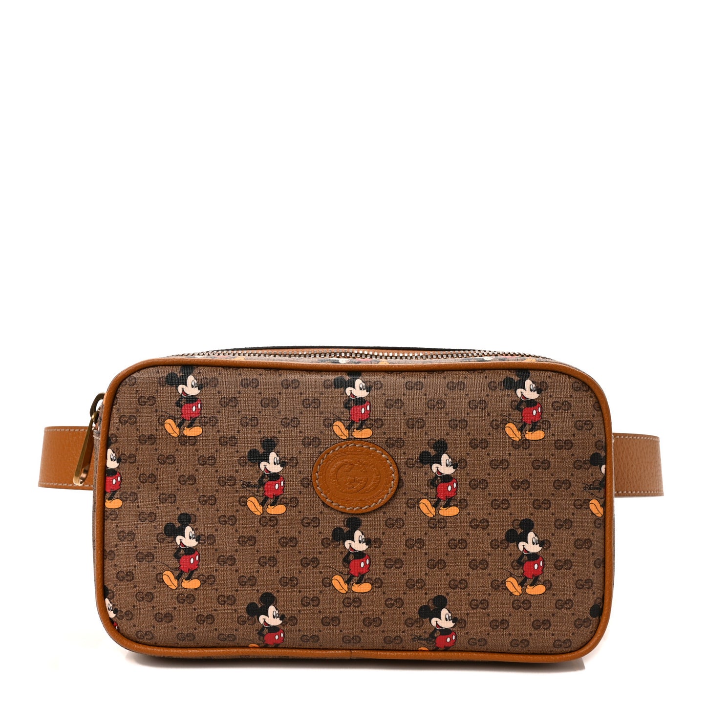 X DISNEY Mini Vintage GG Supreme Monogram Mickey Mouse Small Belt Bag 90 36 90/36 Beige Vintage Sun Oil
