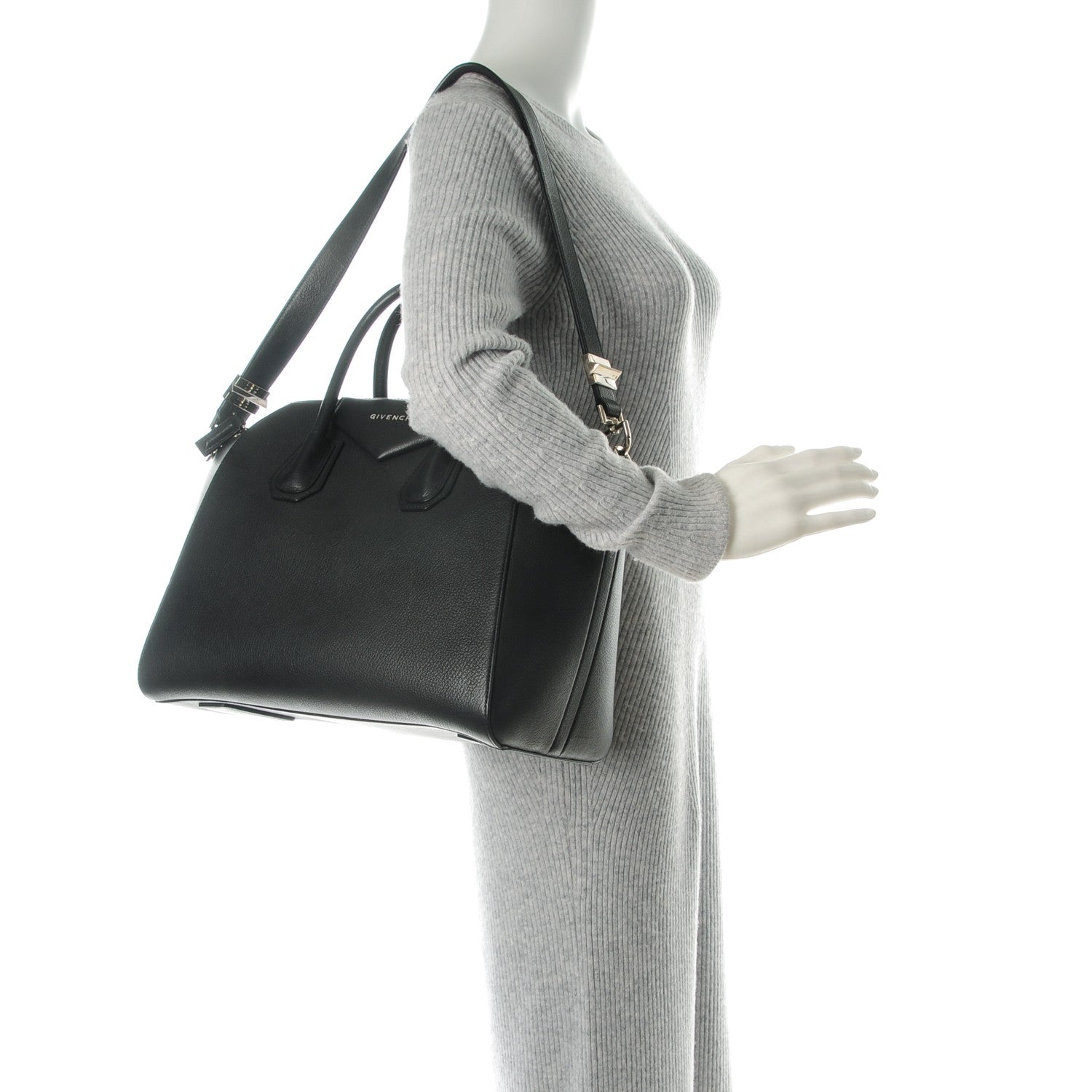 Givenchy Sugar Goatskin Medium Antigona Black 2 of 7