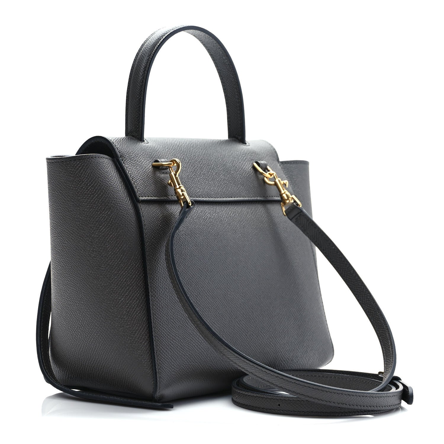 Celine Grained Calfskin Nano Belt Bag Grey 2 of 7