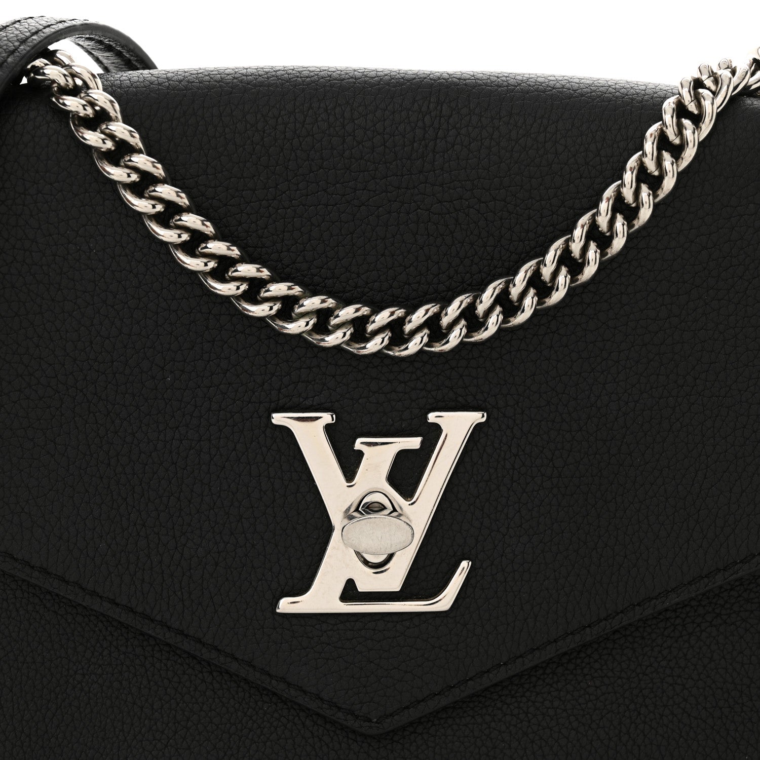 Louis Vuitton Soft Calfskin My Lockme Chain Bag BB Black 7 of 12