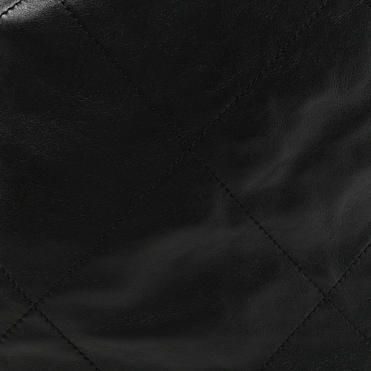 Shiny Calfskin Quilted Chanel 22 Backpack Black