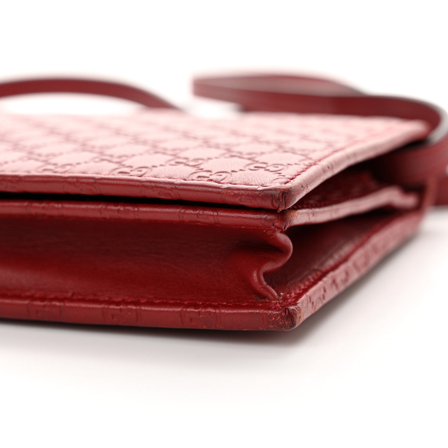Microguccissima Crossbody Wallet Red