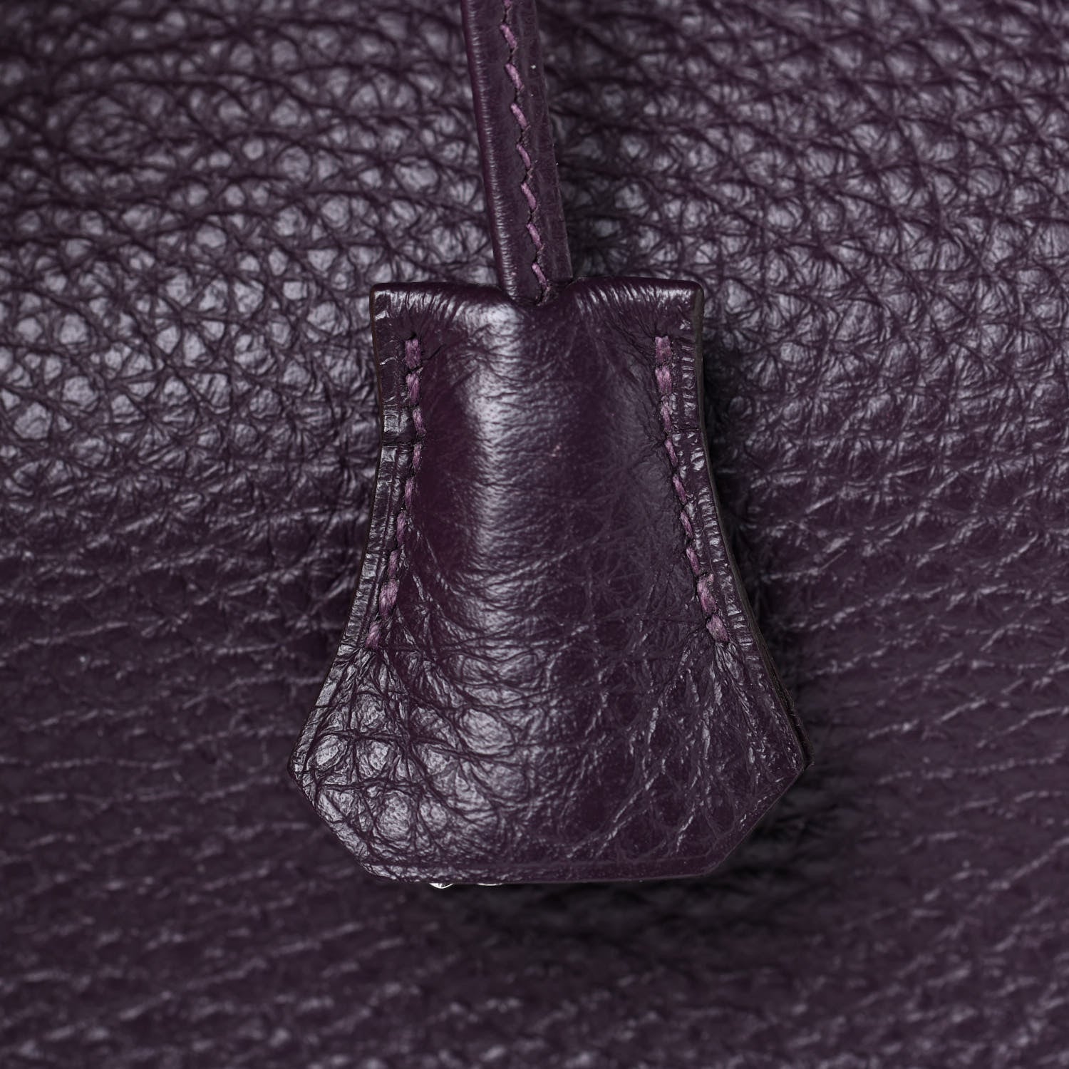 Hermes Taurillon Clemence Birkin 35 Raisin 31 of 44