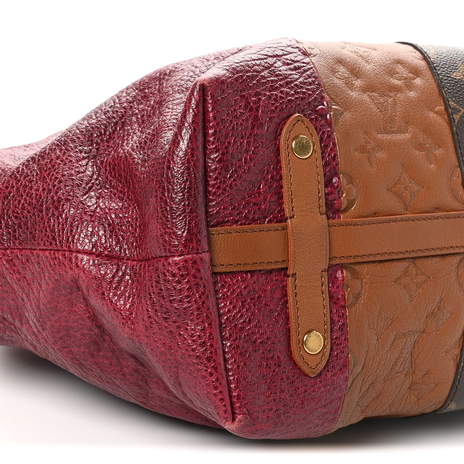 Louis Vuitton Monogram Stripes Medium Bag Bordeaux 16 of 17