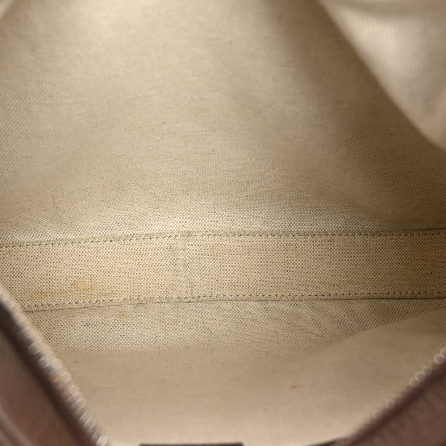 GG Supreme Monogram Textured Calfskin Web Large Attache Shoulder Bag Beige Ebony New Acero