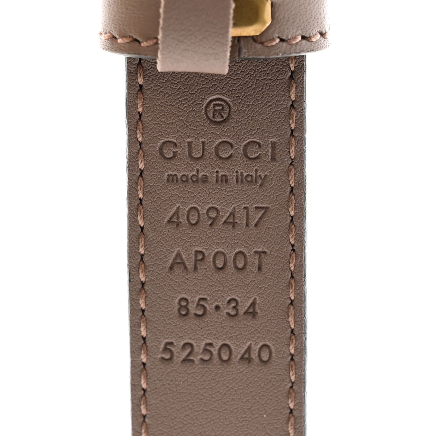 Calfskin Double G 20mm Belt 85 34 Porcelain Rose