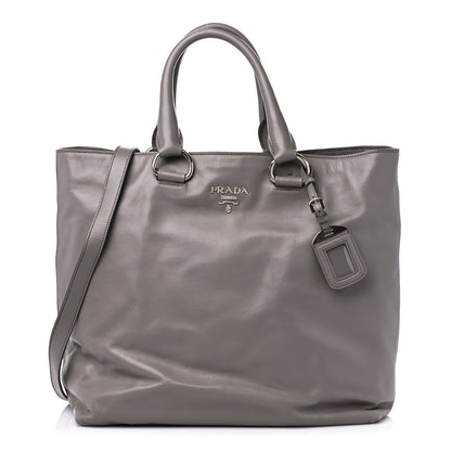 Prada Soft Calf Shopping Tote Argilla 1 of 10
