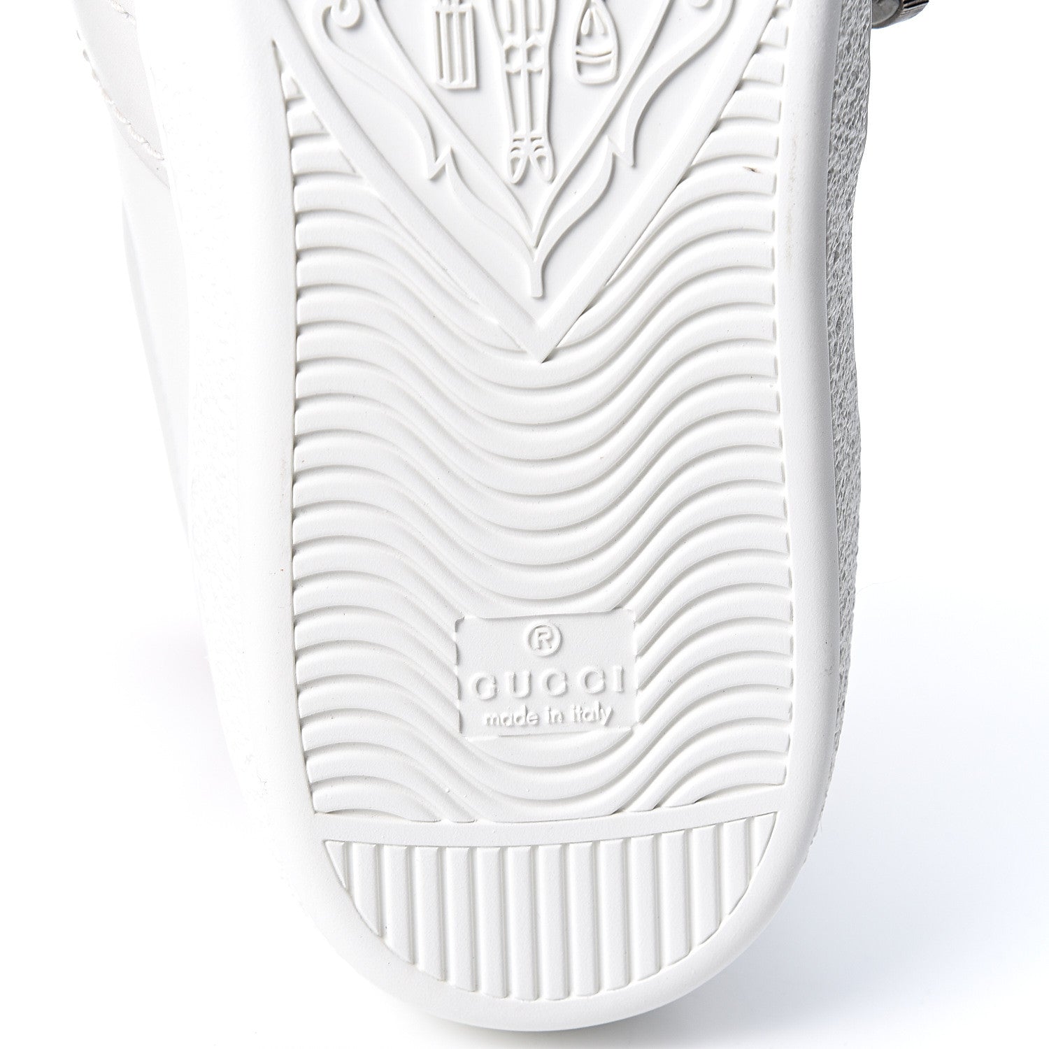 Gucci Calfskin Ayers Web Mens Dionysus High Top Sneakers 11 White 7 of 10
