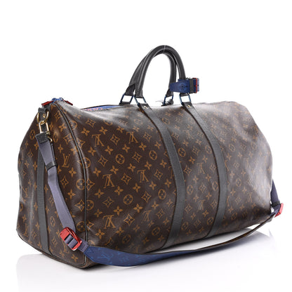 Louis Vuitton Monogram Taiga Outdoor Keepall Bandouliere 55 3 of 9