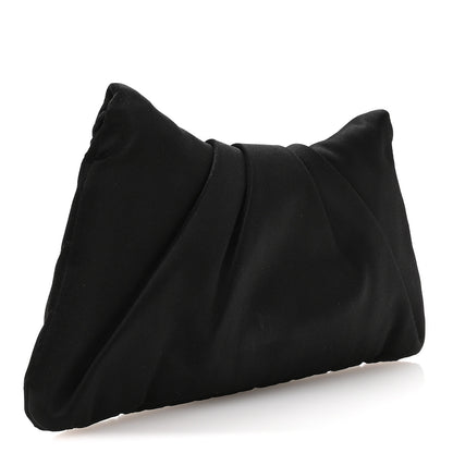 Chanel Satin Quilted Flap Clutch Black 3 of 7