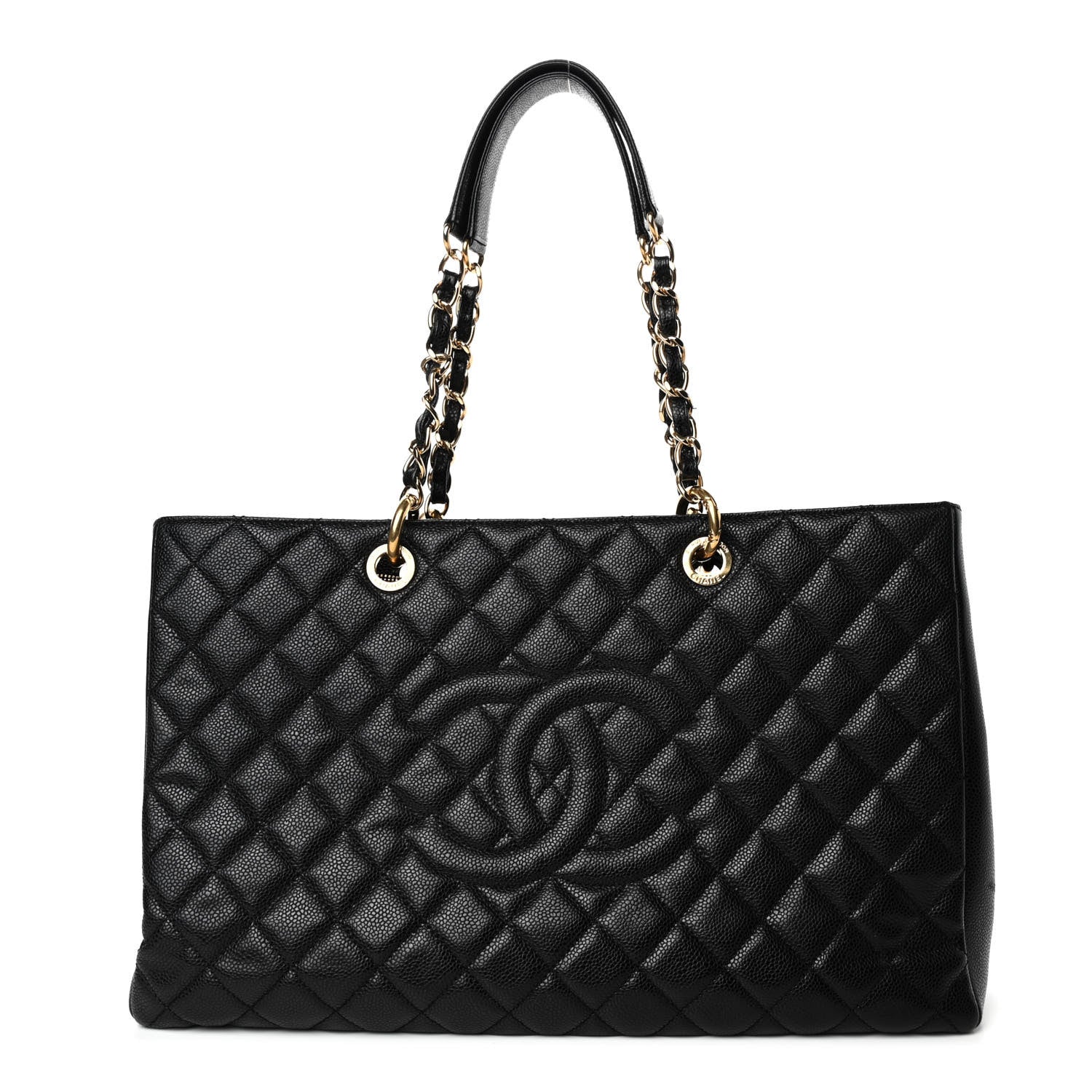 Chanel Caviar Quilted XL Grand Shopping Tote GST Black 1 of 4