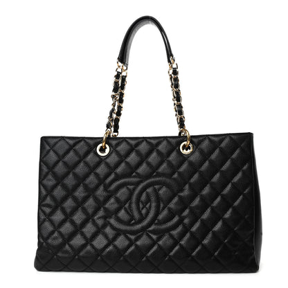 Chanel Caviar Quilted XL Grand Shopping Tote GST Black 1 of 4