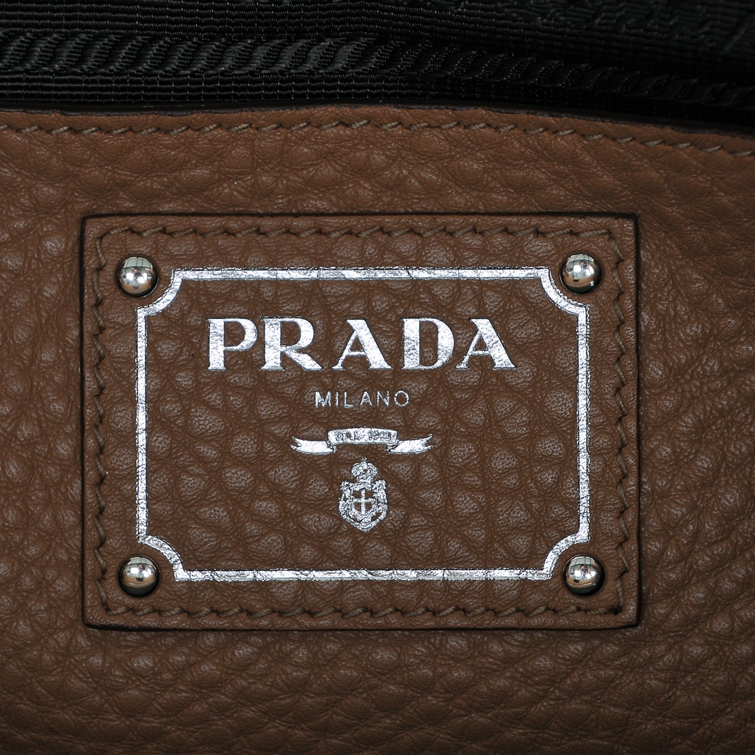 Prada Vitello Daino Tote Sesamo 6 of 6