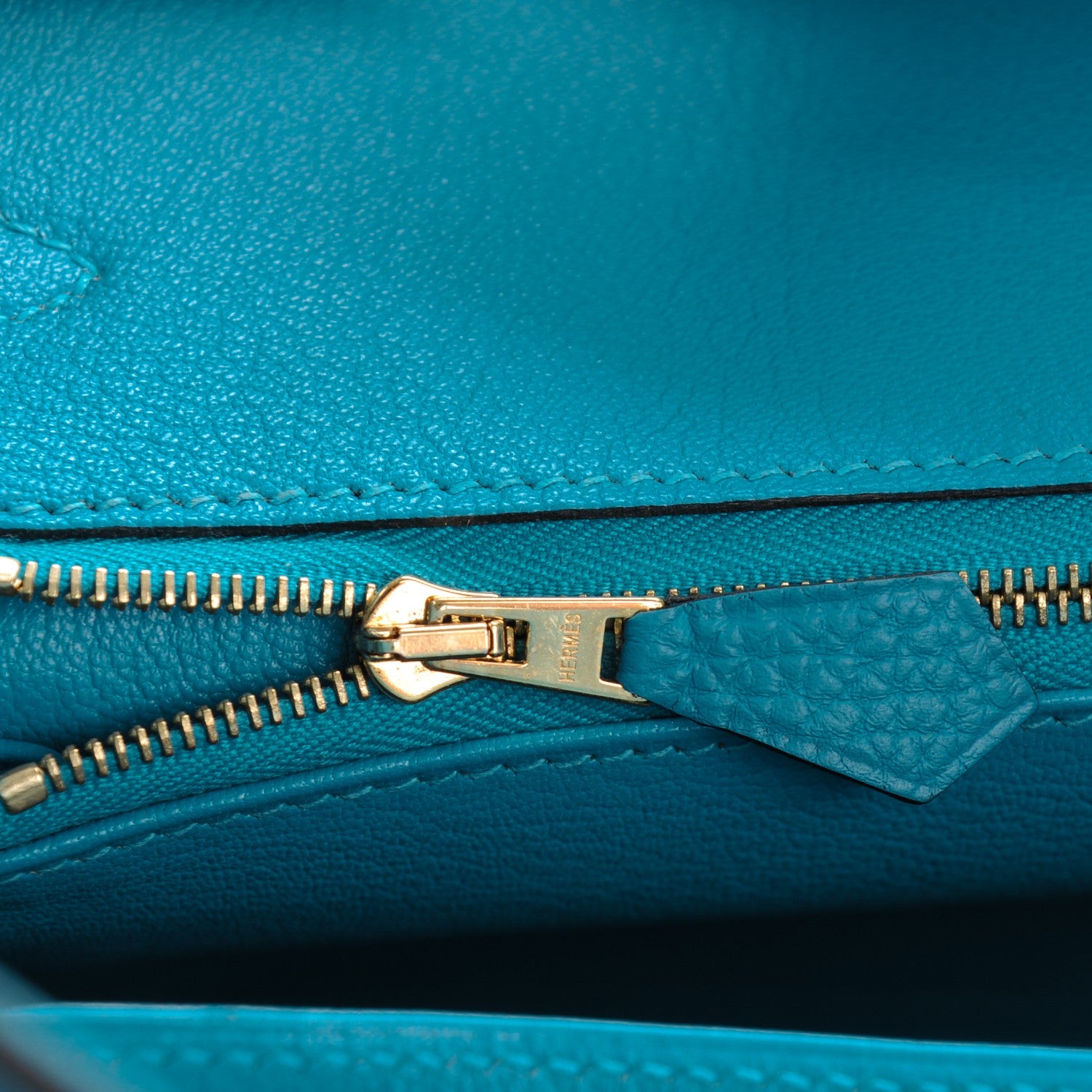 Hermes Togo Birkin 35 Turquoise 12 of 23