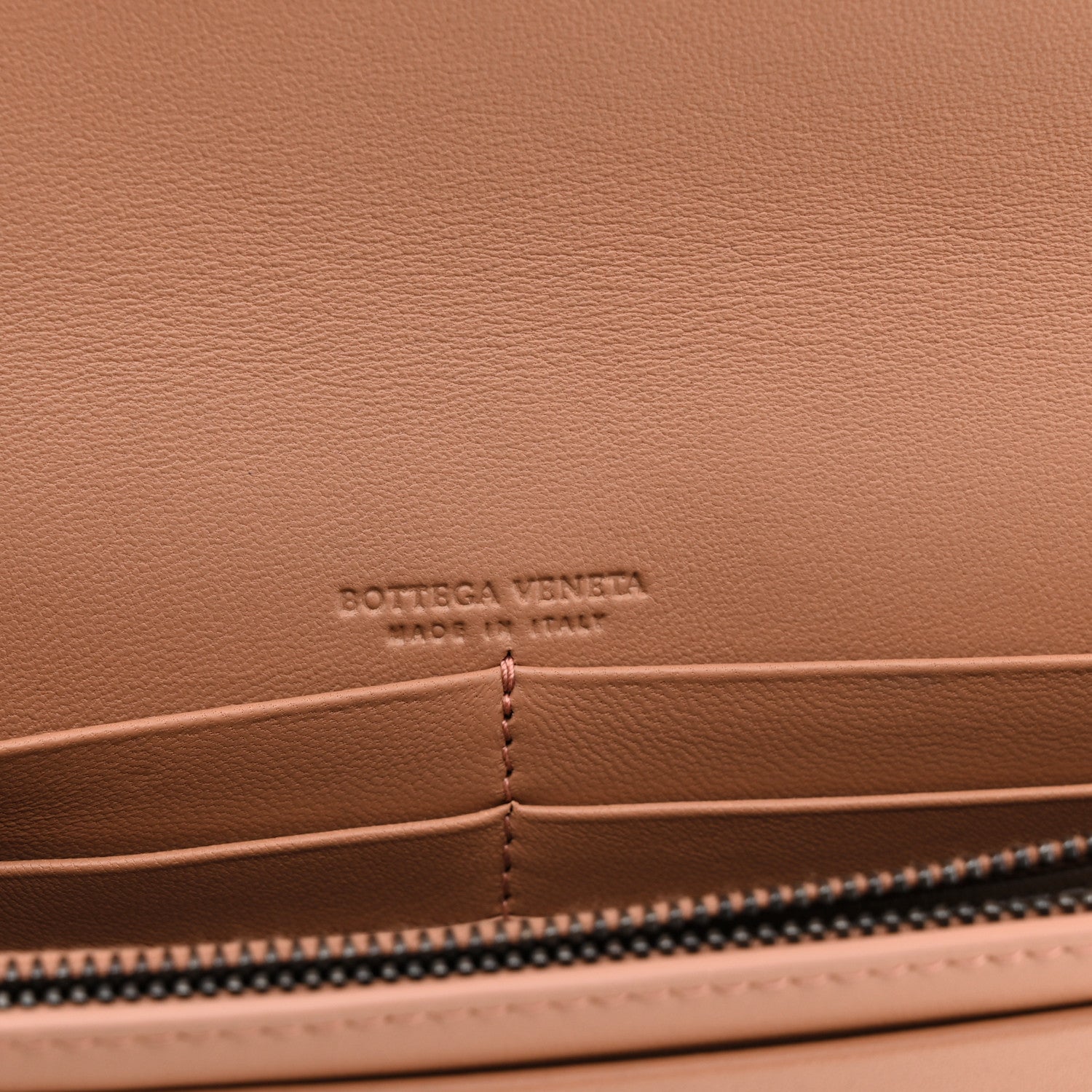 Bottega Veneta Nappa Intrecciato Continental Wallet on Chain Dusty Rose 6 of 12