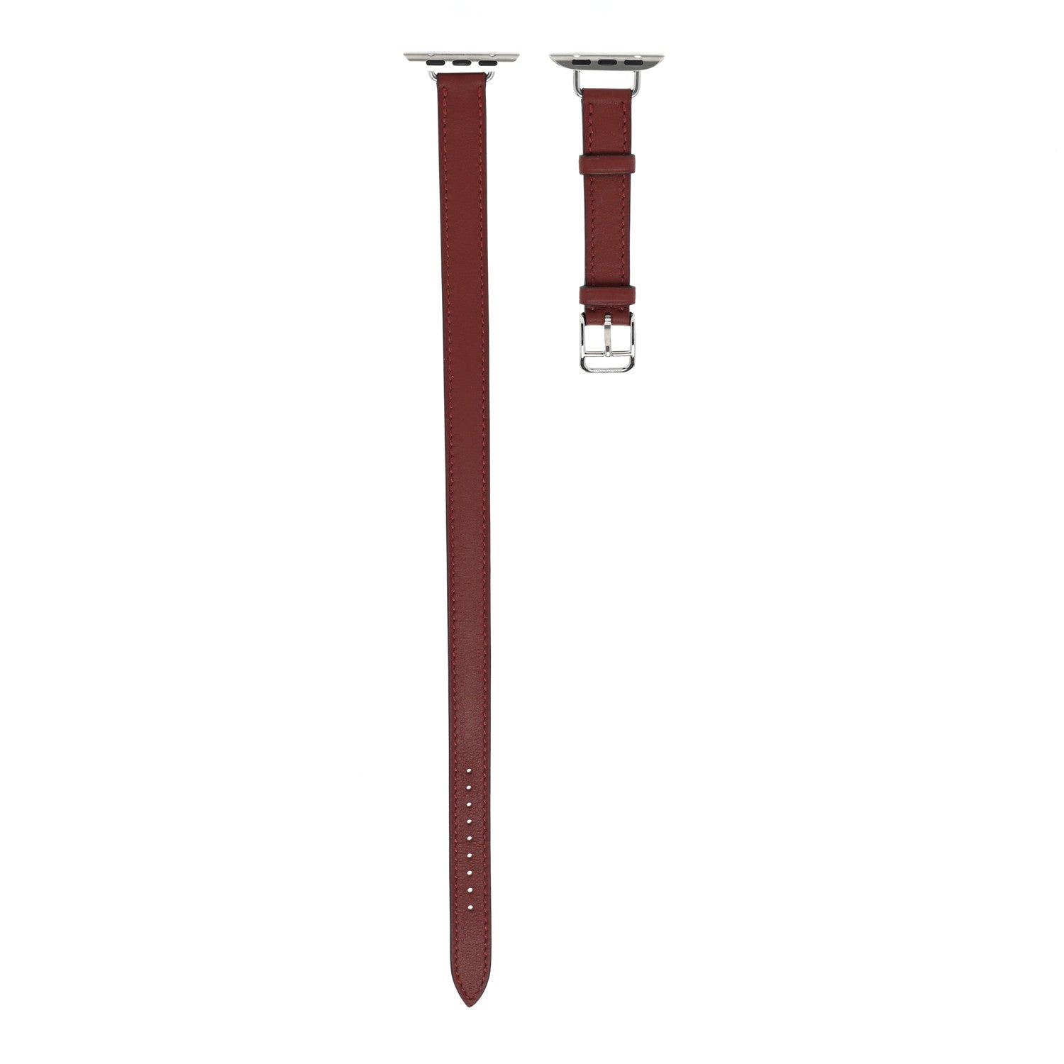 Hermes Swift 40mm Apple Watch Double Tour Band Bordeaux 1 of 5