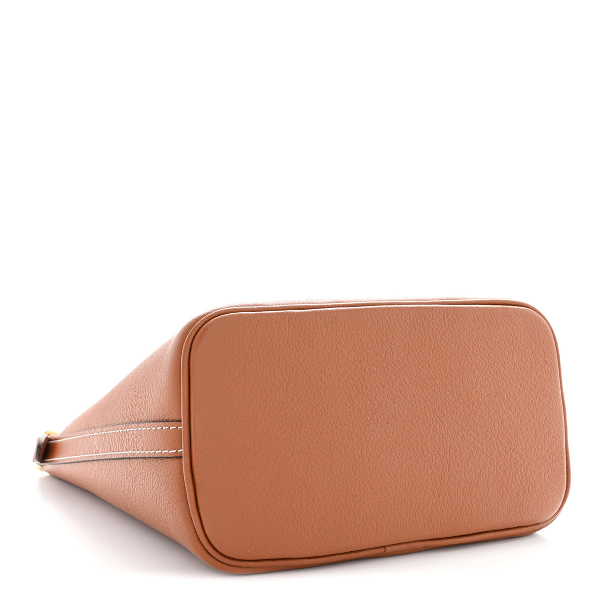Louis Vuitton Calfskin Lock and Walk Bucket Cognac 4 of 10