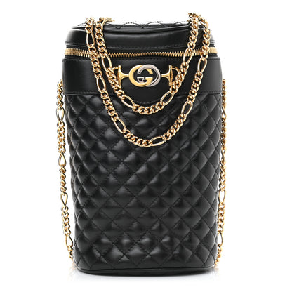 Gucci Calfskin Trapuntata Zumi Belt Bag Black 1 of 10