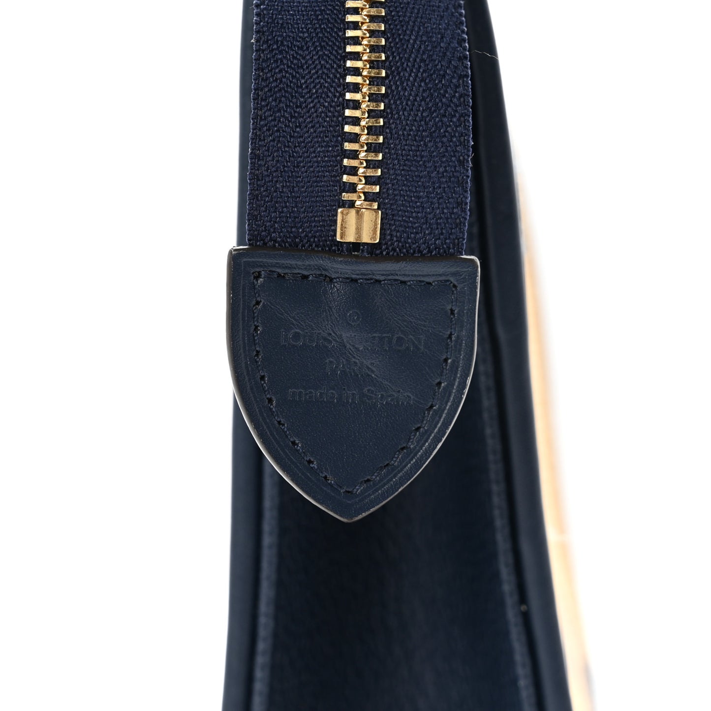 Raffia Calfskin Monogram Giant Toiletry Pouch 26 Blue