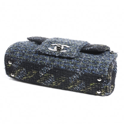 Chanel Tweed Mix Small Flap Blue Green 4 of 8