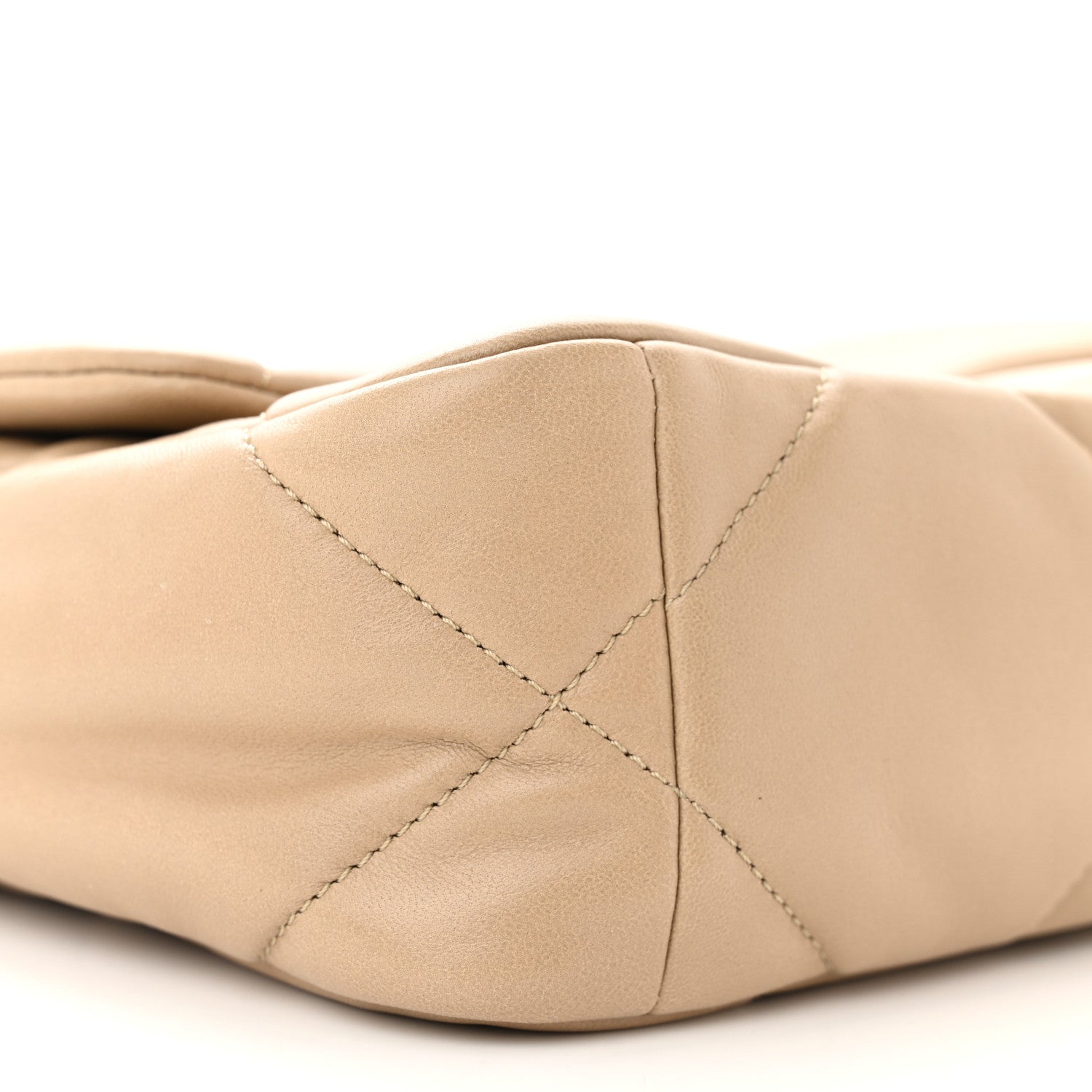Chanel Lambskin Quilted Medium Chanel 19 Flap Dark Beige 9 of 11