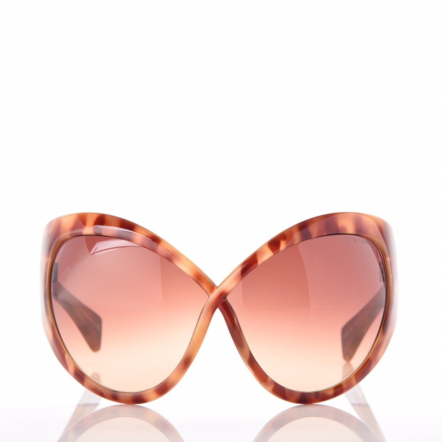 Daphne Oversized Sunglasses FT0219 Pearl Havana