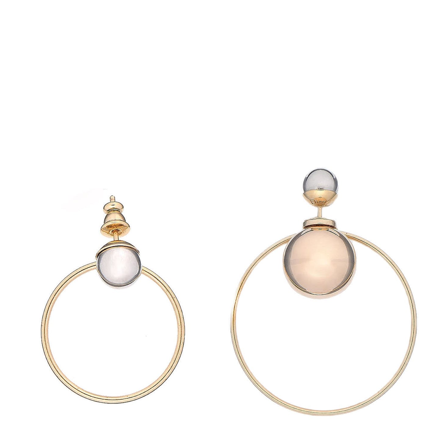 Pearl Mise En Dior Tribal Hoop Earrings