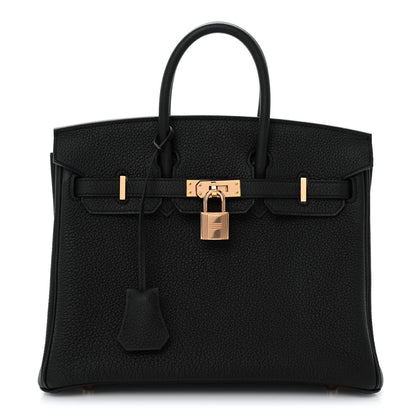Hermes Togo Birkin 25 Black 1 of 13