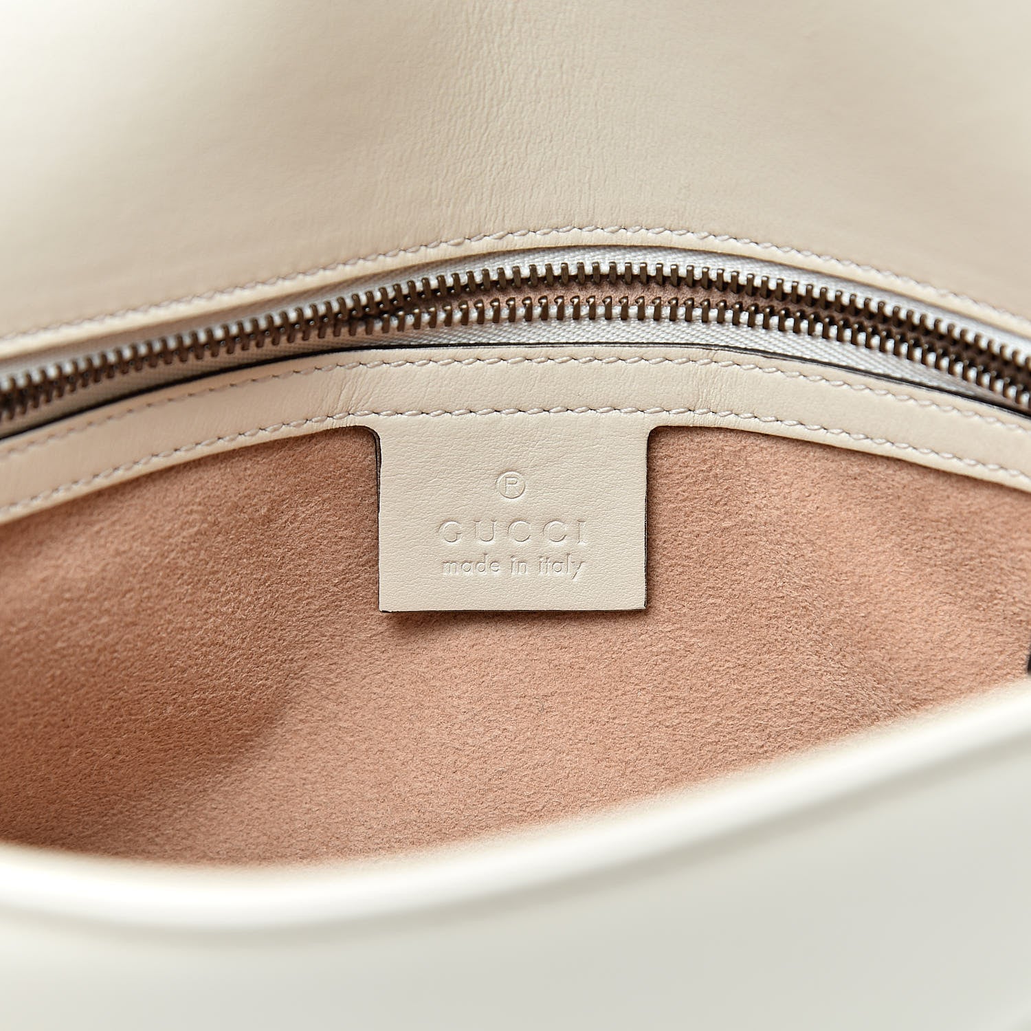 Gucci Calfskin Matelasse Small GG Marmont Shoulder Bag White 6 of 11