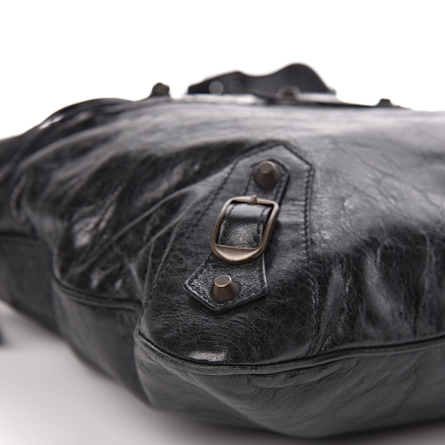 Chevre Classic Hardware Flat Messenger Black