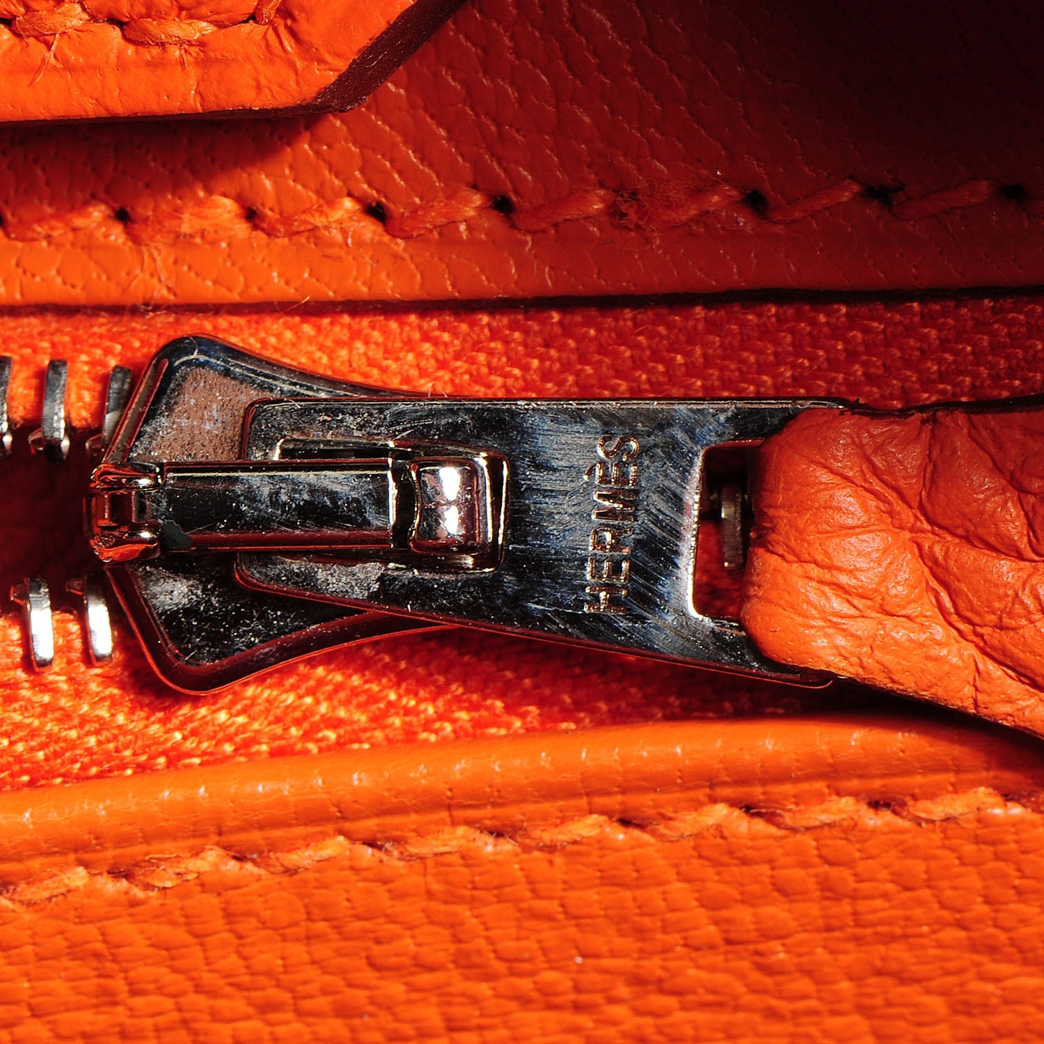 Hermes Taurillon Clemence Birkin 35 Feu Orange 20 of 29