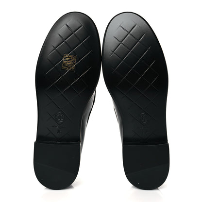 Chanel Lambskin Quilted CC Turnlock Loafers 39 Black 6 of 10