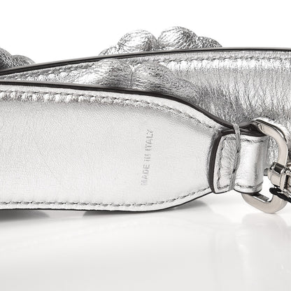 Fendi Vitello Catalan Mirror Flowerland Studded Strap You Silver 3 of 4