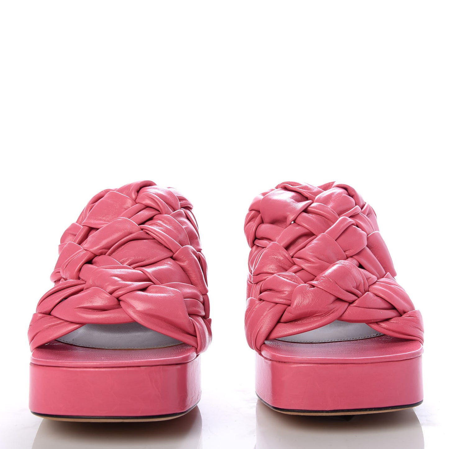 Nappa Intreccio The Board Platform Mule Sandals 41 Pink