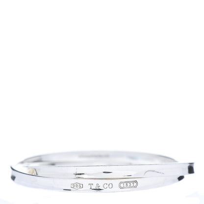 Tiffany Sterling Silver 1837 Interlocking Bangle Bracelet 1 of 8