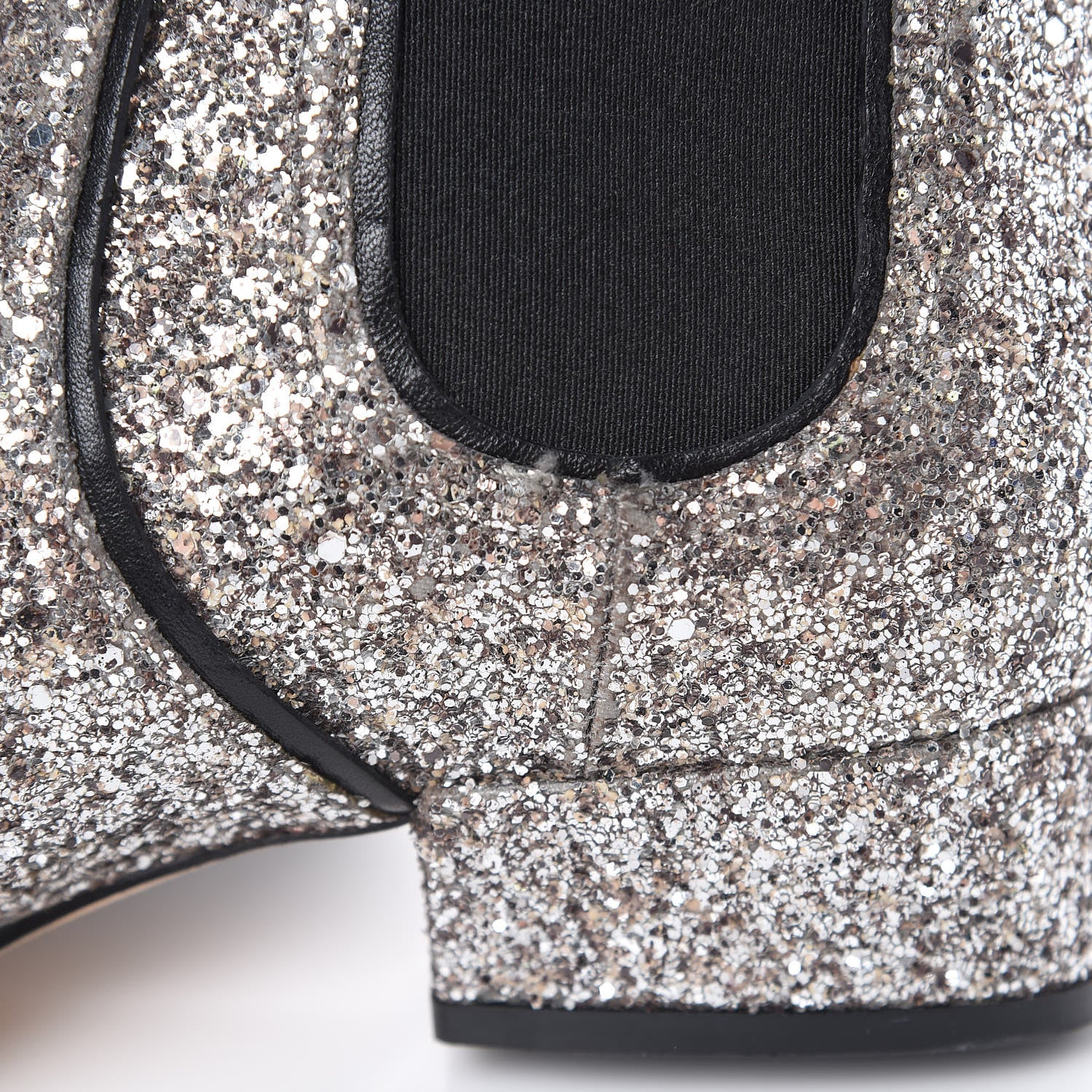 Jimmy Choo Glitter Monty Ankle Boots 35 Silver 7 of 12