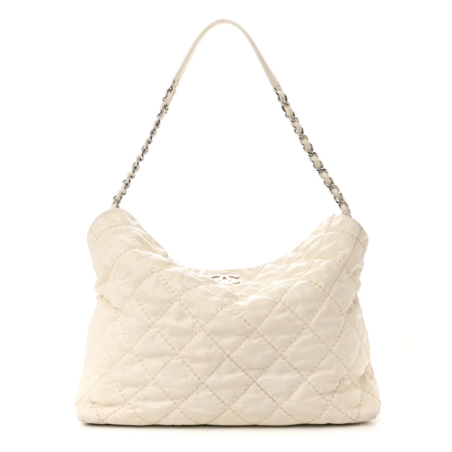 Chanel Calfskin Ultimate Stitch Shopping Tote White 1 of 14